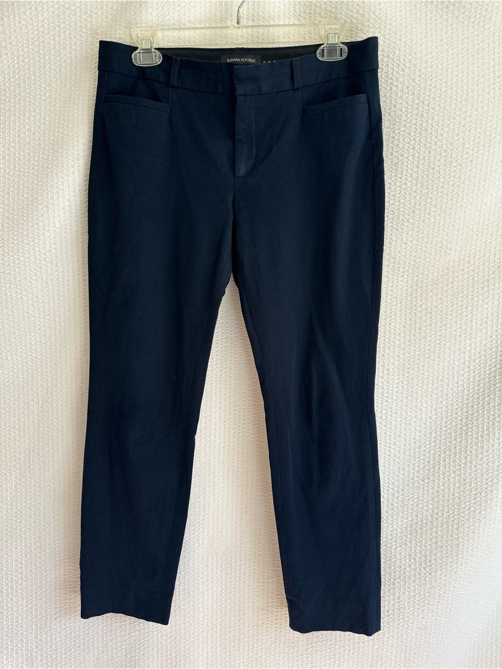 BANANA REPUBLIC Sloan Navy Blue Slim Ankle Pants Size 6 Stretch Work Career